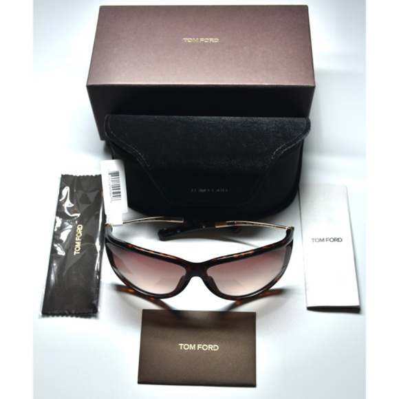 TOM FORD TAMMY TF770 52F DARK HAVANA/GOLD GRADIENT BROWN CAT EYE SUNGLASSES.70mm